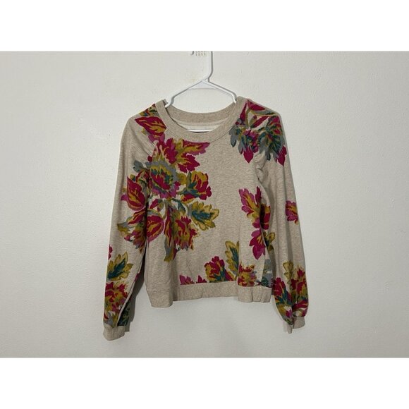 Anthropologie Tops - Anthropologie Saturday Sunday Edita Floral Crewneck Sweatshirt Size Small